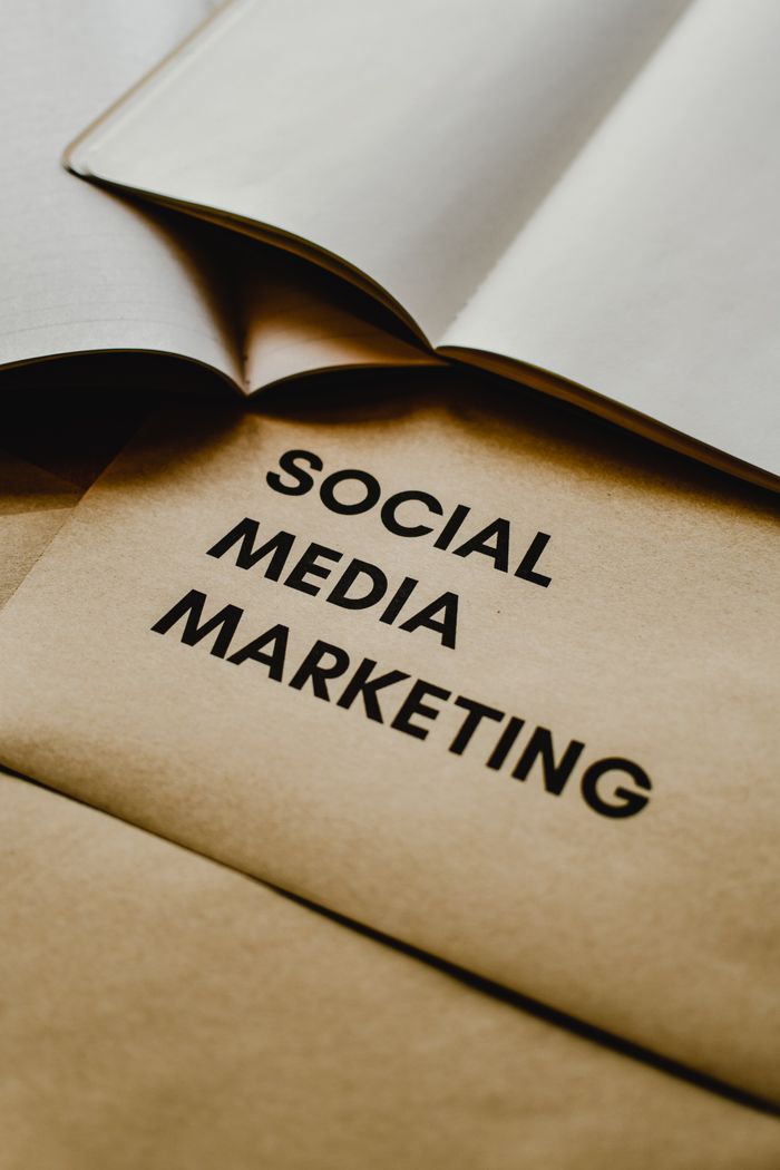 Crafting Captivating Headlines: Your awesome post title goes here Close-up of brown envelopes with 'Social Media Marketing' text, ideal for startup themes.